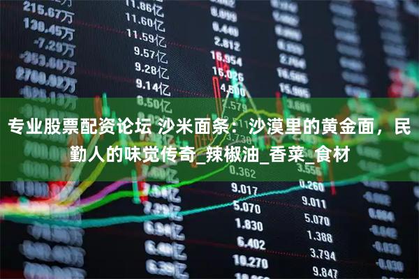 专业股票配资论坛 沙米面条：沙漠里的黄金面，民勤人的味觉传奇_辣椒油_香菜_食材